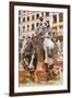 Fontaine Bartholdi in Place Des Terreaux, Lyon, Rhone, Rhone-Alpes, France, Europe-Mark Sunderland-Framed Photographic Print