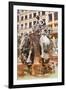 Fontaine Bartholdi in Place Des Terreaux, Lyon, Rhone, Rhone-Alpes, France, Europe-Mark Sunderland-Framed Photographic Print