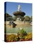 Fontaine De La Rotonde (Rotunda Fountain), Aix-En-Provence, Bouches-Du-Rhone, Provence, France, Eur-Peter Richardson-Stretched Canvas