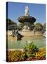 Fontaine De La Rotonde (Rotunda Fountain), Aix-En-Provence, Bouches-Du-Rhone, Provence, France, Eur-Peter Richardson-Stretched Canvas