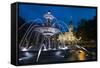 Fontaine de Tourny, Quebec City, Province of Quebec, Canada, North America-Michael Snell-Framed Stretched Canvas