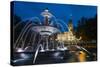 Fontaine de Tourny, Quebec City, Province of Quebec, Canada, North America-Michael Snell-Stretched Canvas