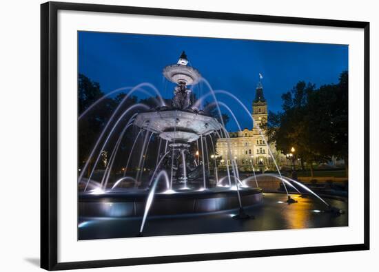 Fontaine de Tourny, Quebec City, Province of Quebec, Canada, North America-Michael Snell-Framed Photographic Print