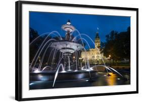 Fontaine de Tourny, Quebec City, Province of Quebec, Canada, North America-Michael Snell-Framed Photographic Print