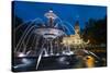 Fontaine de Tourny, Quebec City, Province of Quebec, Canada, North America-Michael Snell-Stretched Canvas