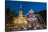 Fontaine de Tourny, Quebec City, Province of Quebec, Canada, North America-Michael Snell-Stretched Canvas