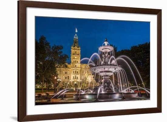 Fontaine de Tourny, Quebec City, Province of Quebec, Canada, North America-Michael Snell-Framed Photographic Print