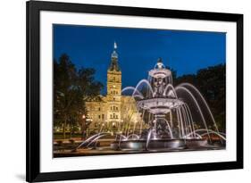 Fontaine de Tourny, Quebec City, Province of Quebec, Canada, North America-Michael Snell-Framed Photographic Print