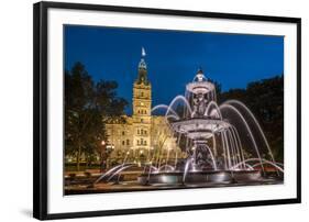 Fontaine de Tourny, Quebec City, Province of Quebec, Canada, North America-Michael Snell-Framed Photographic Print