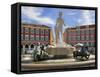 Fontaine Du Soleil (Fountain of the Sun), Place Massena, Nice, Alpes Maritimes, Provence, Cote D'Az-Peter Richardson-Framed Stretched Canvas