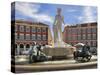 Fontaine Du Soleil (Fountain of the Sun), Place Massena, Nice, Alpes Maritimes, Provence, Cote D'Az-Peter Richardson-Stretched Canvas