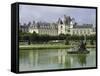 Fontainebleau : Façades donnant sur le grand parterre, avec au centre un bassin ; jardins de Le-null-Framed Stretched Canvas