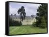 Fontainebleau : L'aile Louis XV avec le jardin anglais.-null-Framed Stretched Canvas