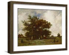 Fontainebleau Oak, C.1840-Jules Dupre-Framed Giclee Print