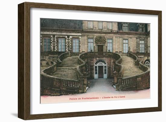 Fontainebleau Palace, Fer a Cheval Staircase-null-Framed Art Print