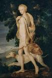 Diana the huntress, 16th century French-Fontainebleau School-Framed Stretched Canvas