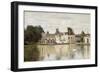 Fontainebleau - View of the Chateau and Lake-Jean-Baptiste-Camille Corot-Framed Giclee Print