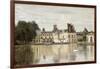 Fontainebleau - View of the Chateau and Lake-Jean-Baptiste-Camille Corot-Framed Giclee Print