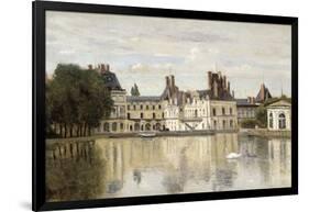 Fontainebleau - View of the Chateau and Lake-Jean-Baptiste-Camille Corot-Framed Giclee Print