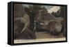 Fontainebleu, La Foret, Le Rocher De Milet Et De Rousseau-null-Framed Stretched Canvas