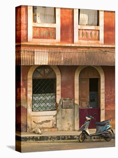 Fontainhas Area, Goa, Panaji, India-Walter Bibikow-Stretched Canvas