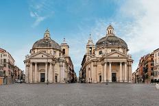 Churches of Santa Maria Regina Coeli in Montesanto-Fontana Carlo-Photographic Print