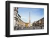 Fontana Dei Quattro Fiumi, Topped by the Obelisk of Domitian, Piazza Navona, Rome, Lazio, Italy-Nico Tondini-Framed Photographic Print