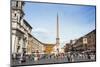 Fontana Dei Quattro Fiumi, Topped by the Obelisk of Domitian, Piazza Navona, Rome, Lazio, Italy-Nico Tondini-Mounted Photographic Print