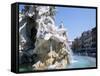 Fontana Dei Quattro Flumi, Piazza Navona, Rome, Italy-Gavin Hellier-Framed Stretched Canvas