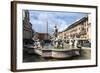 Fontana Del Moro, by Bernini, Piazza Navona, Rome, Lazio, Italy-James Emmerson-Framed Photographic Print