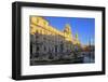 Fontana del Nettuno and Fontana dei Quattro Fiumi in Piazza Navona, Rome, Lazio, Italy, Europe-Hans-Peter Merten-Framed Photographic Print