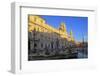 Fontana del Nettuno and Fontana dei Quattro Fiumi in Piazza Navona, Rome, Lazio, Italy, Europe-Hans-Peter Merten-Framed Photographic Print