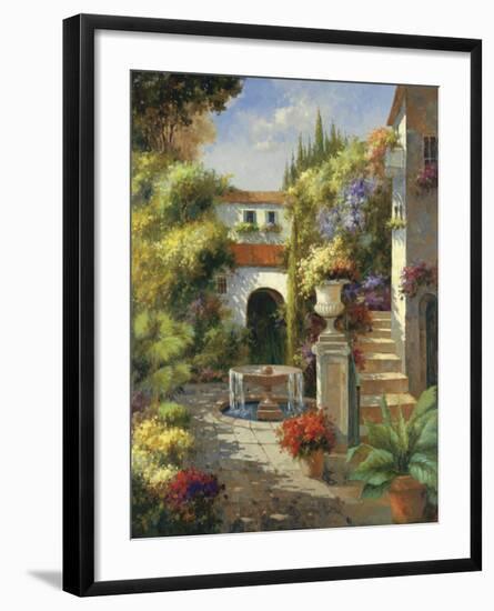 Fontana di Cortile-Harvey-Framed Art Print