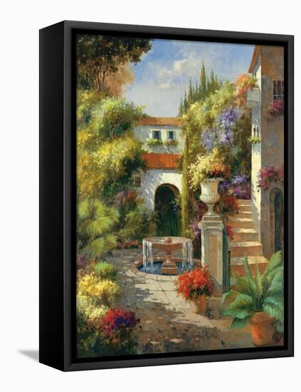 Fontana di Cortile-Harvey-Framed Stretched Canvas