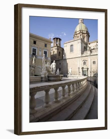 Fontana Pretoria, Palermo, Sicily, Italy, Europe-Olivieri Oliviero-Framed Photographic Print