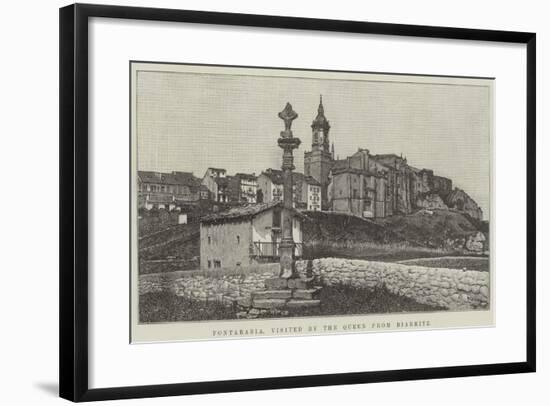 Fontarabia, Visited by the Queen from Biarritz-null-Framed Giclee Print