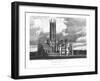 Fonthill Abbey from the South-West, from "Graphic and Literary Illustrations of Fonthill Abbey"-George Cattermole-Framed Giclee Print