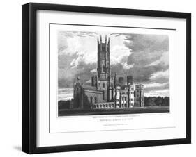 Fonthill Abbey from the South-West, from "Graphic and Literary Illustrations of Fonthill Abbey"-George Cattermole-Framed Giclee Print