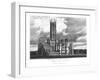 Fonthill Abbey from the South-West, from "Graphic and Literary Illustrations of Fonthill Abbey"-George Cattermole-Framed Giclee Print
