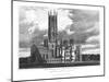 Fonthill Abbey from the South-West, from "Graphic and Literary Illustrations of Fonthill Abbey"-George Cattermole-Mounted Giclee Print