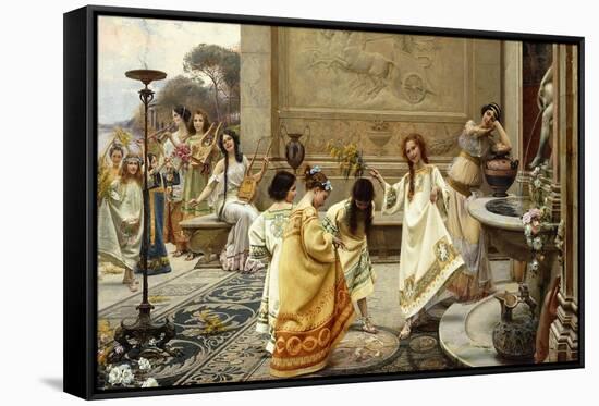 Fontinales: Feast of the Fountains-Emilio Vasarri-Framed Stretched Canvas