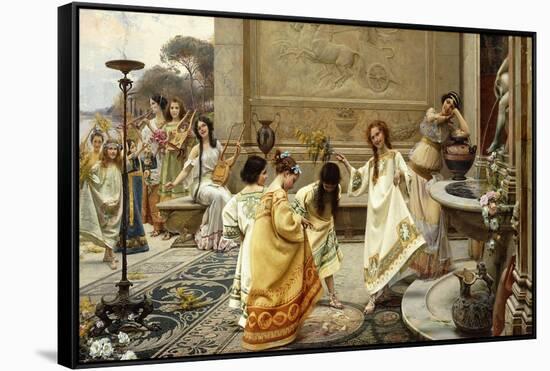 Fontinales: Feast of the Fountains-Emilio Vasarri-Framed Stretched Canvas