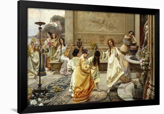 Fontinales: Feast of the Fountains-Emilio Vasarri-Framed Giclee Print