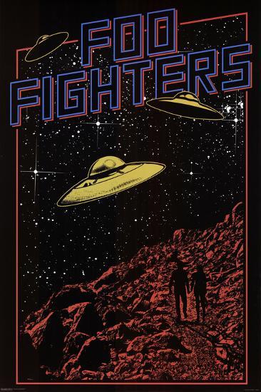 Foo Fighters ? UFO-null-Lamina Framed Poster