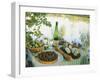 Food and Wine on a Table Beside the River Loire, France-John Miller-Framed Photographic Print