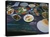 Food at the Haret Idoudna Restaurant, Madaba, Jordan, Middle East-Alison Wright-Stretched Canvas