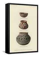 Food Bowls and Vases from Pueblo Viejo, Upper Gila Valley, Arizona-null-Framed Stretched Canvas