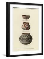 Food Bowls and Vases from Pueblo Viejo, Upper Gila Valley, Arizona-null-Framed Giclee Print
