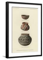 Food Bowls and Vases from Pueblo Viejo, Upper Gila Valley, Arizona-null-Framed Giclee Print