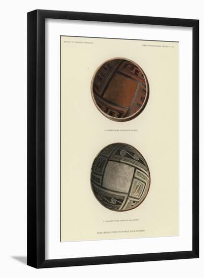 Food Bowls from Four-Mile, Arizona-null-Framed Giclee Print